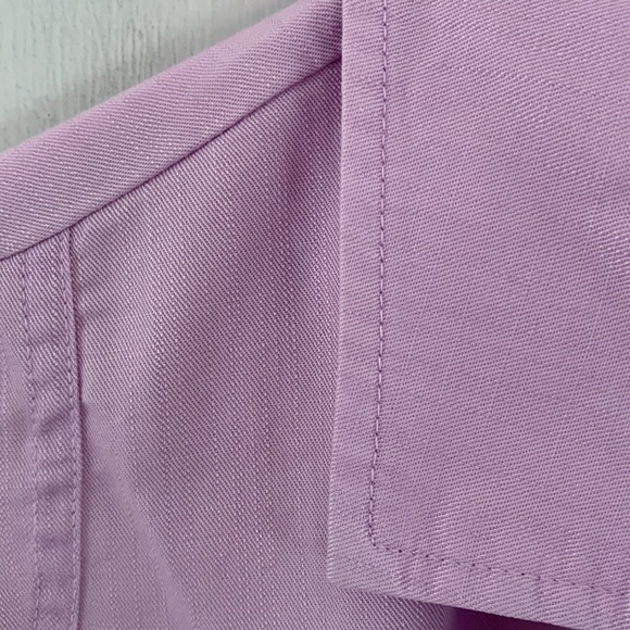 Soft Surroundings lavender button front shirt dress with 3/4 sleeves Size M - Picture 3 of 10